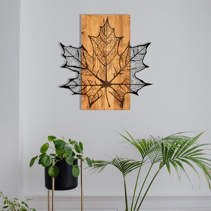 Wallity Hare Escultura de Pared Negro y Nogal Wallity Hare Escultura de Pared Negro y Nogal